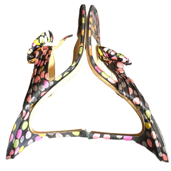 Jimmy Choo polka dot heels sandals size 39 (T85) - Picture 8 of 11